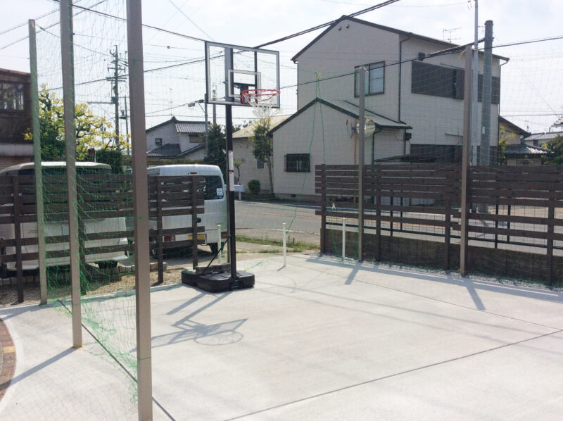 バスケットコートのあるお庭 -浜松市 Y様邸-